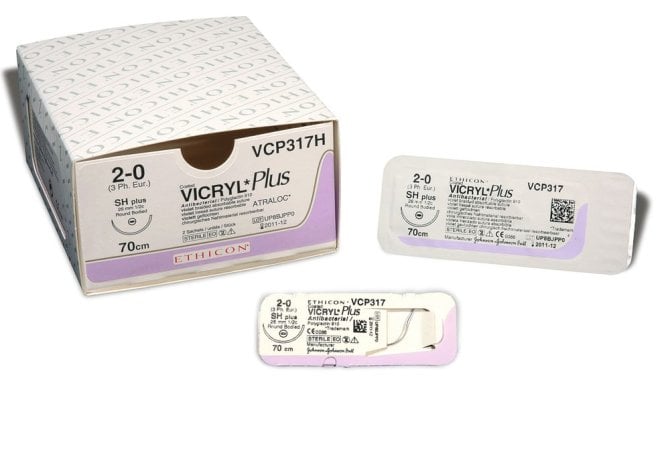 Ethicon VICRYL Plus violett, geflochtenes Nahtmaterial