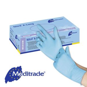 Meditrade Nitril® 3000 X - Long Blue Untersuchungshandschuhe