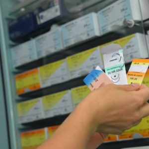 Catgut Nahtmaterial MARIDERM® blau DS16, 45 cm | 5 - 0, metric 1.5