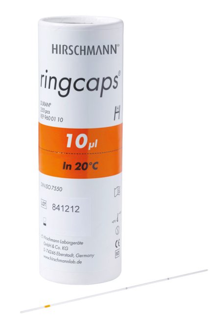 Hirschmann Einmal - Mikropipetten mit Ringmarke