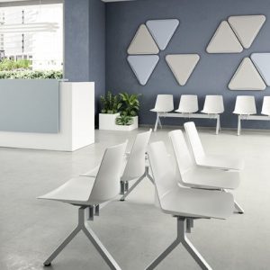 Quadrifoglio Clue Kunststoffstuhl 3 - Sitzer