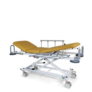 123296-dewert-transportliege-dx1-1095h.jpg Dewert 3 - teilige Transport - und Aufwachliege Serie DX1, Modell 1095/H, hydraulisch Gestell weiß (RAL 9010) | 64 - 701 stone blue