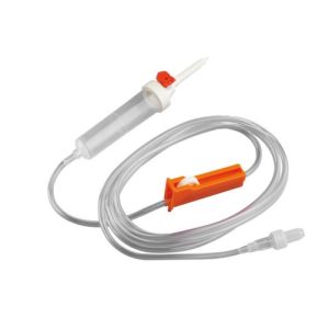 Becton Dickinson Infusionsgerät Schwerkraftinfusion/ 2,0 bar druckbeständig; mit AutoPrime - Kappe, ohne Rückschlagventil | Schlauchlänge: 155 cm/Füllvolumen 16 ml