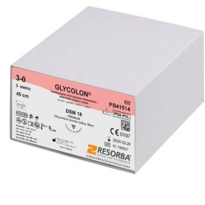 131300.jpg Resorba GLYCOLON® ungefärbt 3/0 DSM18 45 cm