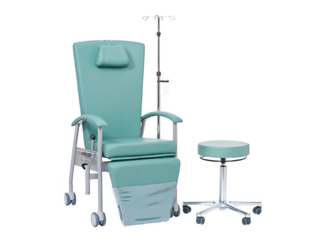 Greiner sita Variationsliege inkl. Spindelhocker Aktionspaket compact Polster | white