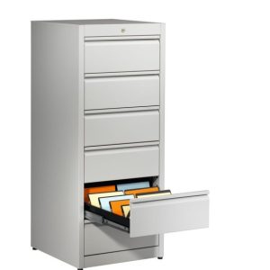 Karteischrank mit Griffleiste mit 6 Schubladen je 2 Bahnen