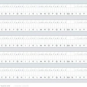 Med+Org Alphabetleisten-Aufkleber A5
